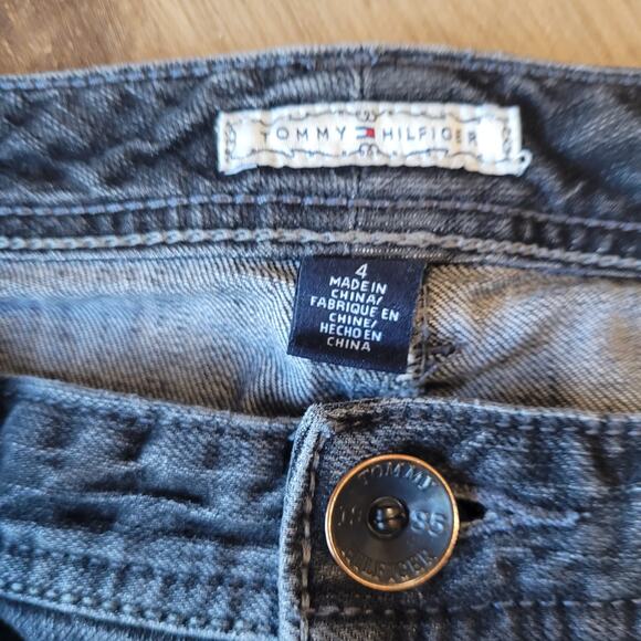 TOMMY HILFIGER Women's Slim Fit Bootcut Denim Jeans 4 Embroidered Studded Pocket - Picture 7 of 11